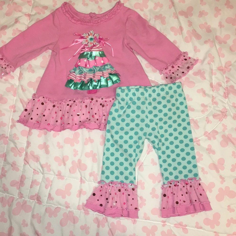 Rare Edition Christmas Outfit for baby girl 💚❤️